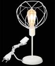 Luminária de Mesa Abajur Clássico Aramado Crown Branco P/LED