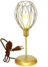 Luminária de Mesa Abajur Clássico Aramado Nest Dourado