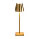 Luminária de Mesa Abajur Decorativo Mini Poste de Luz Candeeiro de Metal Bateria Recarregável