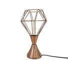 Luminaria De Mesa Abajur Diamante Cobre 32X16CM 30061