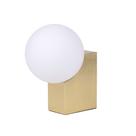 Luminária de Mesa Abajur Dourado com Globo 20cm 1G9 Bivolt 22651 Mart
