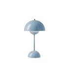 Luminária de Mesa Abajur Flower Azul Bebê Led 5W 3000K 29cm DS8311 Delis
