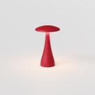 Luminária de Mesa Abajur LED Donna Ring Light Interlight - Portátil Sem Fio - Vermelho