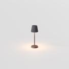 Luminária de Mesa Abajur LED Mini PL Interlight - Portátil Sem Fio - Grafite Escuro