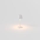 Luminária de Mesa Abajur LED Mini QD Interlight - Portátil Sem Fio - Branco