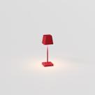 Luminária de Mesa Abajur LED Mini QD Interlight - Portátil Sem Fio - Vermelho