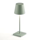 Luminária de Mesa Abajur LED Tina Interlight - Portátil - Sem Fio - Verde Salvia