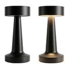 Luminária De Mesa Abajur LED Touch Três Cores Recarregável USB Para Quarto E Sala