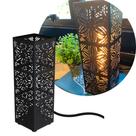 Luminária de Mesa Abajur Renda Uni 901 Preto E-27 Taschibra