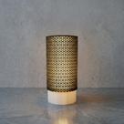 Luminária de Mesa Abajur Vion 3D Decorativo Quarto Sala MDF e PETG Acompanha Lâmpada LED 3000K