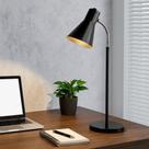Luminária de Mesa Amélia com Cúpula Articulada e Design Industrial