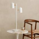 Luminária de Mesa Anne Dupla com Cúpulas Articuladas para Iluminação Versátil