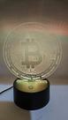 Luminária de Mesa Bitcoin Decoração B3 Forex Trader Bolsa