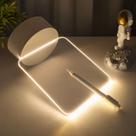 Luminária De Mesa Com Led E Caneta para Escrever