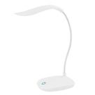 Luminária de Mesa com USB e Pilhas Ideal para Estudo Leitura cor:Branco
