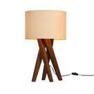 Luminária De Mesa Cupula Tecido Quarto Jantar Sala Abajur Luxo Cristal