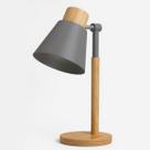 Luminária de Mesa d/ Madeira Iluminação Escritório Bivolt Articulável