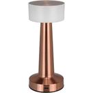 Luminaria De Mesa Decorativa Led Usb Metal 21x9x9cm Cobre Luminaria De Mesa Decorativa Led Usb Metal 21x9x9cm Cobre