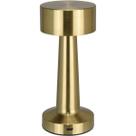 LUMINARIA DE MESA DECORATIVO ENFEITE LED USB HOME&CO METAL 22x9x9cm OURO