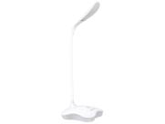 Luminária de Mesa ECO 6500K Touch Branca Pilha/USB 2W