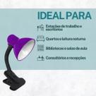 Luminaria De Mesa Flexivel Led Base Clip Luz Direcional Alta Potencia Em Estoque