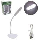 Luminaria de mesa flexivel recarregavel usb com sensor touch 18 leds - Alfacell
