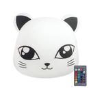 Luminária de Mesa Gatinha com RGB Super Cute Luminária de Mesa Gatinha com RGB Super Cute