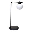 Luminária De Mesa Globe Com Vidro Branco Fosco G9 Luminária De Mesa Globe Com Vidro Branco Fosco G9