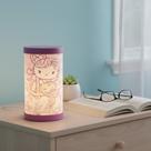 Luminária de Mesa Hello Kitty Sereia Bivolt Decorativa LED Quarto Infantil Luz Suave Rosa