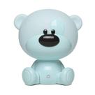 Luminária De Mesa Infantil Taschibra Led Abajur Ursinho Pipo 3w Usb Luz Quente 3000k