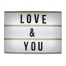Luminaria de mesa led ( 10 leds) com 60 letras 33cm x 20cm x Luminaria de mesa led ( 10 leds) com 60 letras 33cm x 20cm x