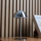 Luminária de Mesa Led 3 Tons Usb Eclipse Prata Metal