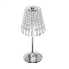 Luminária de Mesa Led 3 Tons Usb Leumina 30cm Prata - Wolff