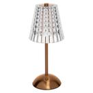 Luminária De Mesa Led 3 Tons Usb Leumina Dourada Wolff Luminária De Mesa Led 3 Tons Usb Leumina Dourada Wolff