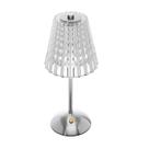 Luminária de Mesa Led 3 Tons USB Leumina em Plastico Prateado