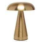 Luminária de Mesa Led 3 Tons Usb Lyor Mushroom Dourada Metal
