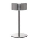 Luminária de Mesa Led 3 Tons Usb Lyra Prata Metal