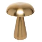 Luminária De Mesa Led 3 Tons Usb Mushroom/cogumelo Dourada Lyor Luminária De Mesa Led 3 Tons Usb Mushroom/cogumelo Dourada Lyor