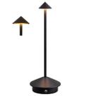 Luminaria de Mesa LED Abajur 3 Tons Controle de Intensidade USB Bateria Recarregavel Touch Estudo Home Office Cabeceira Quarto Elegante Decorativo Ilu