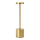 Luminária De Mesa Led Abajur Dourado Recarregável Cabo Usb