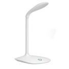 Luminária De Mesa Led Articulada Touch Flexível Recarregável Branca Para Estudo, Leitura E Trabalho - Bivolt