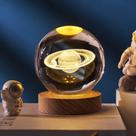 Luminária de Mesa LED Bola de Cristal 3D Space Brilhante