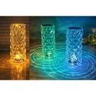 Luminária de Mesa LED Multicor Cristal Decorativa com USB 21cm Top Rio Comercial Luminária de Mesa LED Multicor Cristal Decorativa com USB 21cm Top Rio Comercial