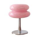 Luminária De Mesa LED Nórdica Bauhaus Macaron De Vidro, Regulável, Proteção Ocular, Luz Noturna Para