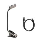 Luminária De Mesa LED Recarregável USB Com Clip, Regulável Sem Fio, Luz Noturna Para Leitura