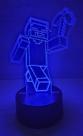 Luminária de mesa Led RGB Minecraft sortidas controle remoto Cor:Modelo 1