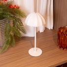 Luminária de Mesa Led Usb Wolff Sombria 15cm 34cm Branca Luminária de Mesa Led Usb Wolff Sombria 15cm 34cm Branca