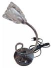 Luminária De Mesa Luciin Abajur Com Flor De Cristal