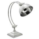 Luminaria de Mesa Maior Metal Prata Fino Acabamento Classico