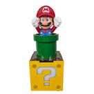 Luminária De Mesa Mario Bros Com Bloco Interrogação Mdf